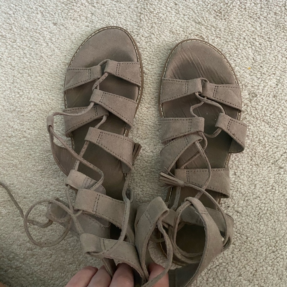 Grey sandals